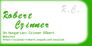 robert czinner business card